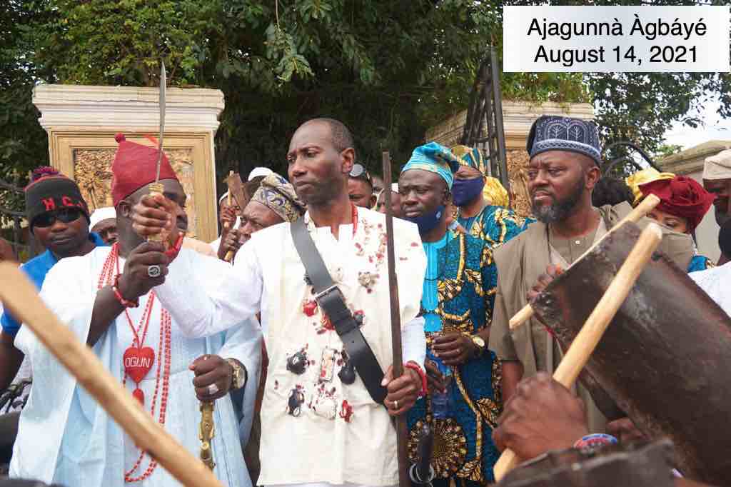 Ajagunnà Àgbáyé installation, August 2021